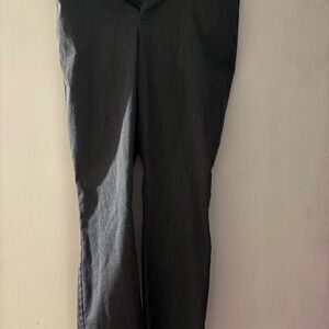 GAP Gray Cropped Straight-Leg Women's Pants